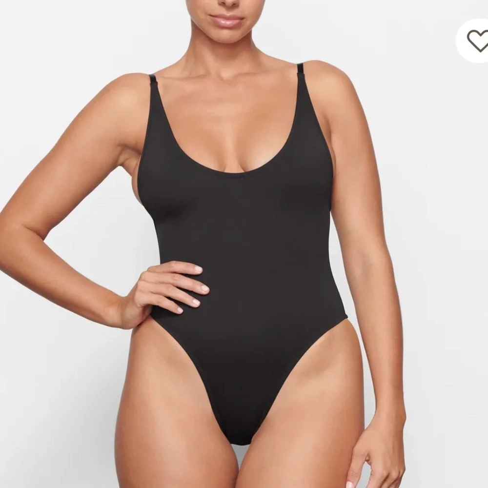 NWT- Skims. Recycled swim. Scoop neck‎ one piece. Onyx/Black.